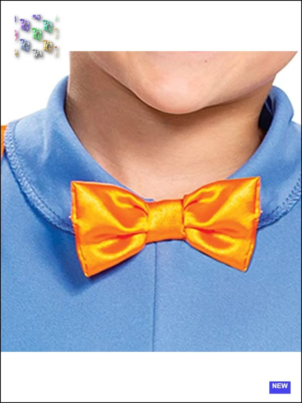 Official Blippi Costume Jumpsuit with Hat and Bowtie Toddler Size Large 4-6